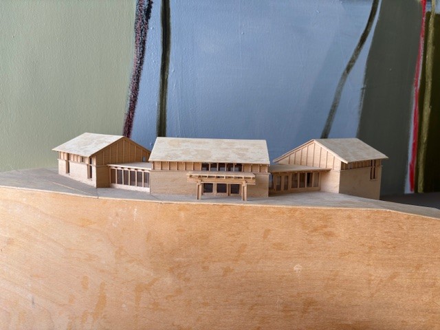 Architectural model of 320 Palouse, front elevation